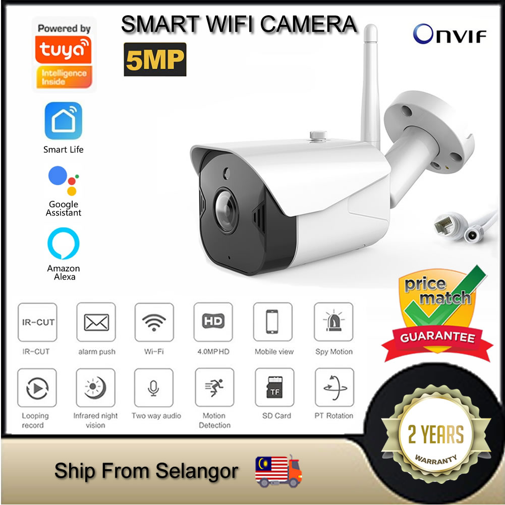 Tuya Smart life WiFi IP Camera 1080P Home Security Outdoor Camera Night  Vision Infrared Two Way Audio