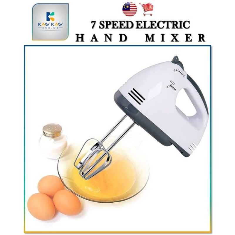 𝐊𝐊𝐒 𝟕 𝐒𝐩𝐞𝐞𝐝 𝐄𝐥𝐞𝐜𝐭𝐫𝐢𝐜 𝐏𝐨𝐫𝐭𝐚𝐛𝐥𝐞 𝐄𝐠𝐠 𝐁𝐞𝐚𝐭𝐞𝐫 🚚 Machine Hand Mixer Baking