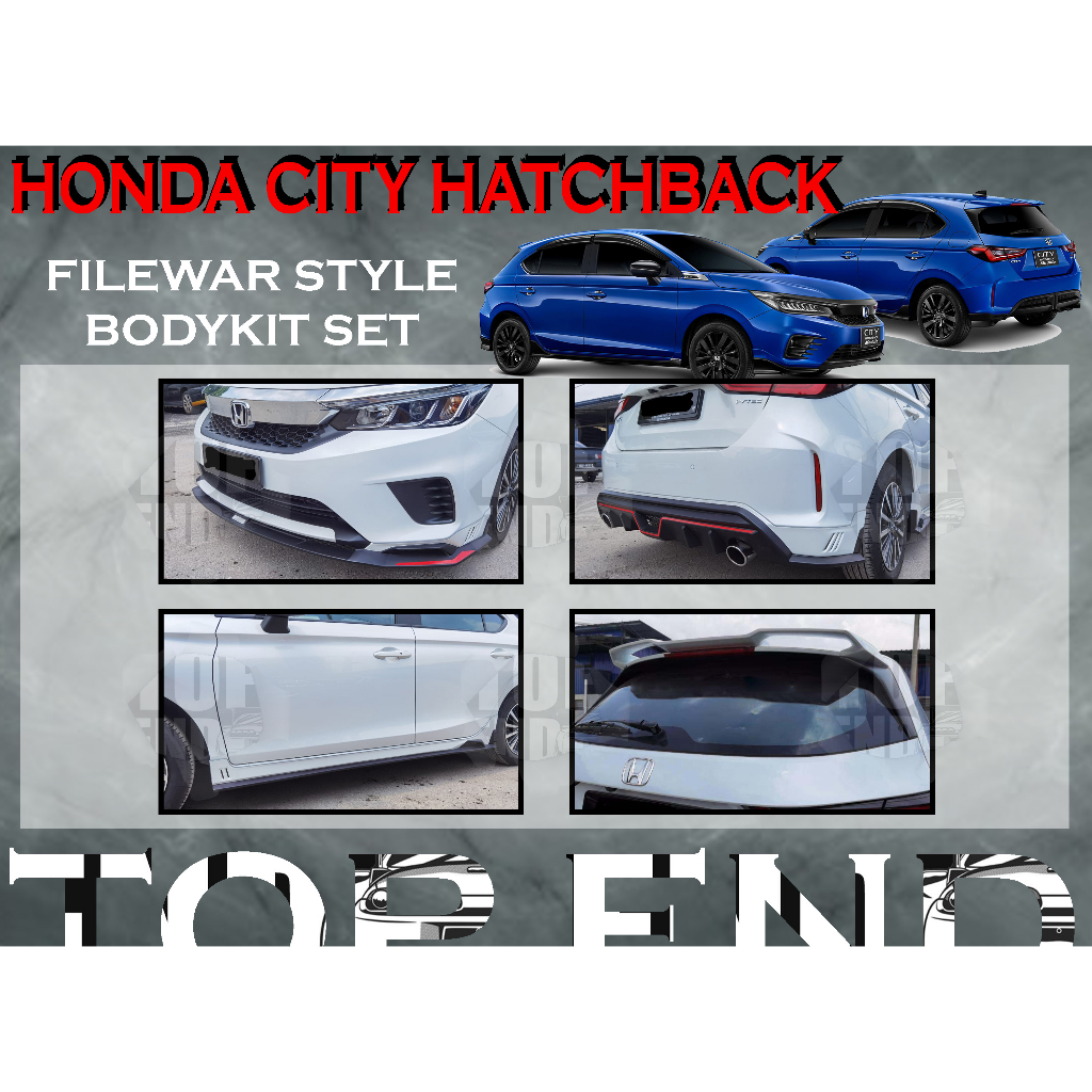 Honda City Hatchback 2021 2022 FileWar Style Full Set Bodykit With