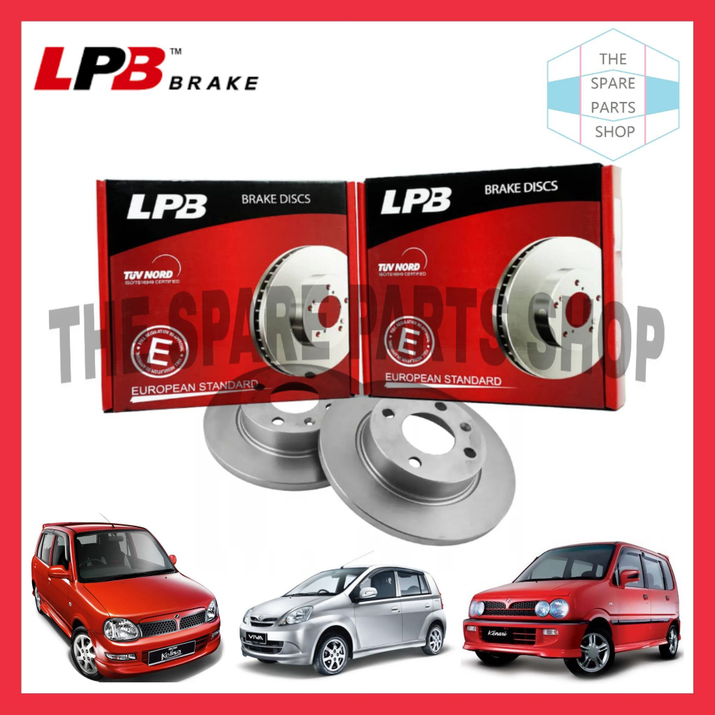PERODUA VIVA KELISA KENARI FRONT LPB BRAKE DISC ROTOR STANDARD 2PCS