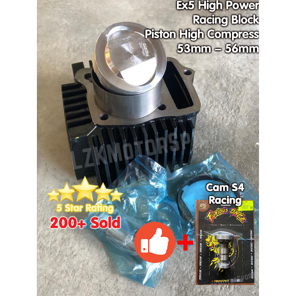Block Racing Ex5 High Power 53mm 56mm Piston High Compress Blok Ex5 ...