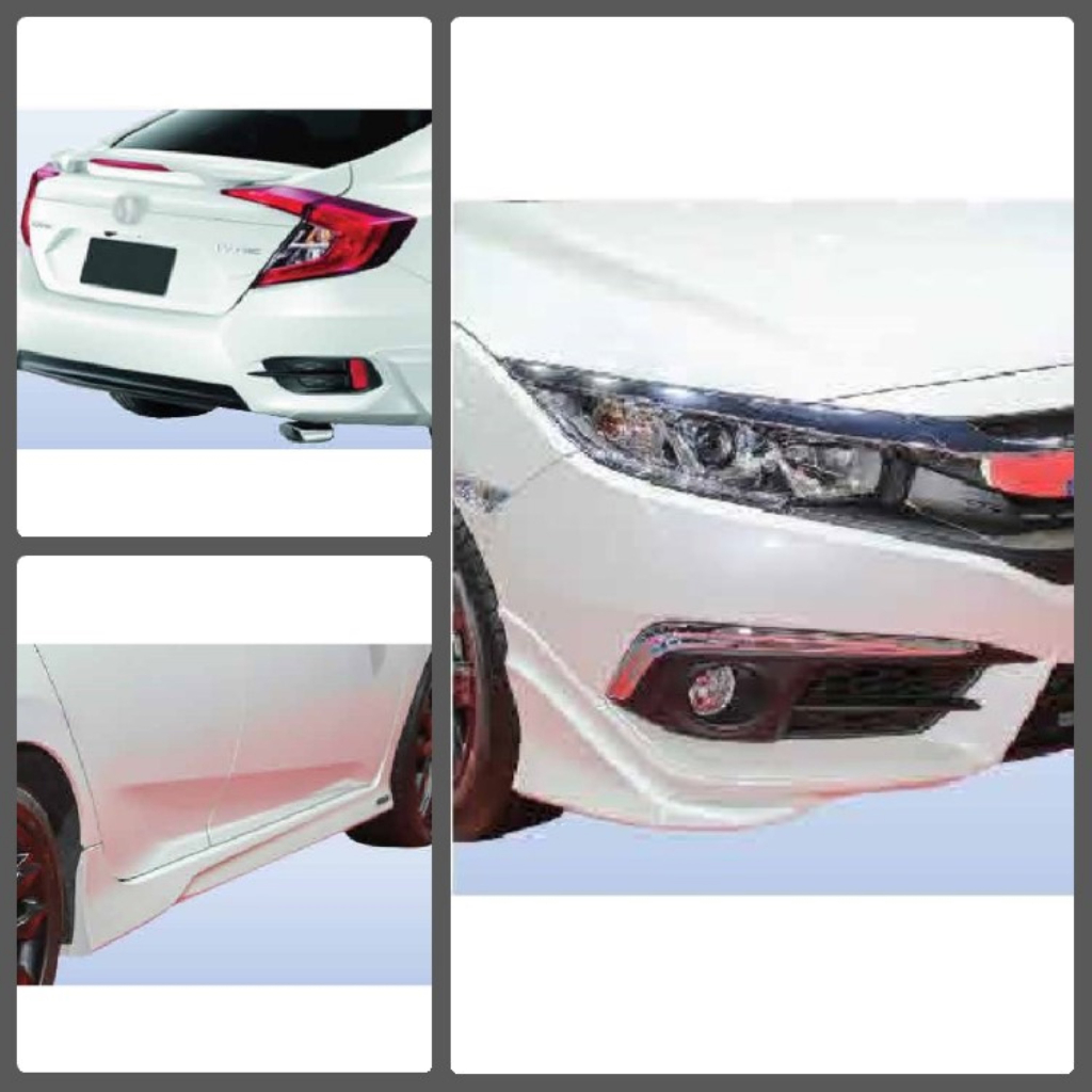 Honda Civic FC 10th Generation 2016 Modulo Skirting Body Kit ABS Ready ...