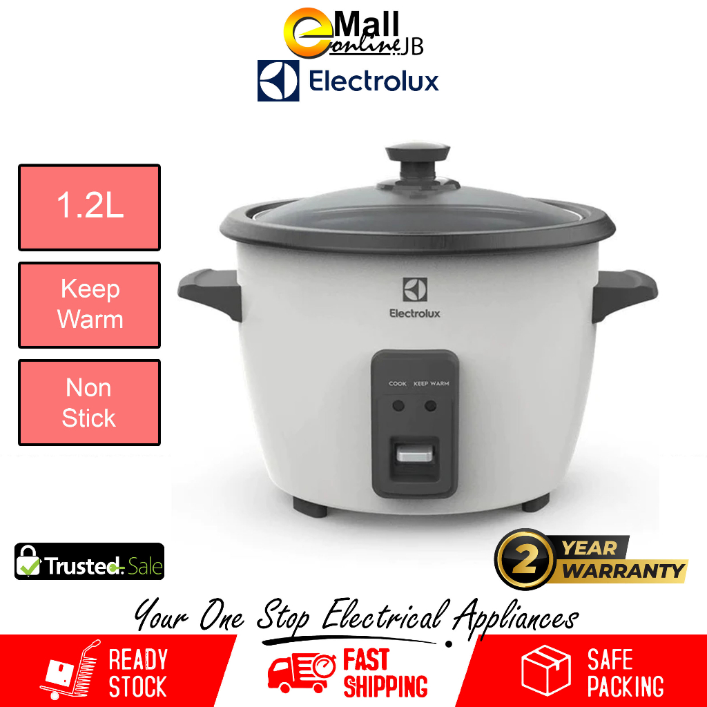 Electrolux EasyLine Rice Cooker E2RC1220W Periuk Nasi Shopee Malaysia