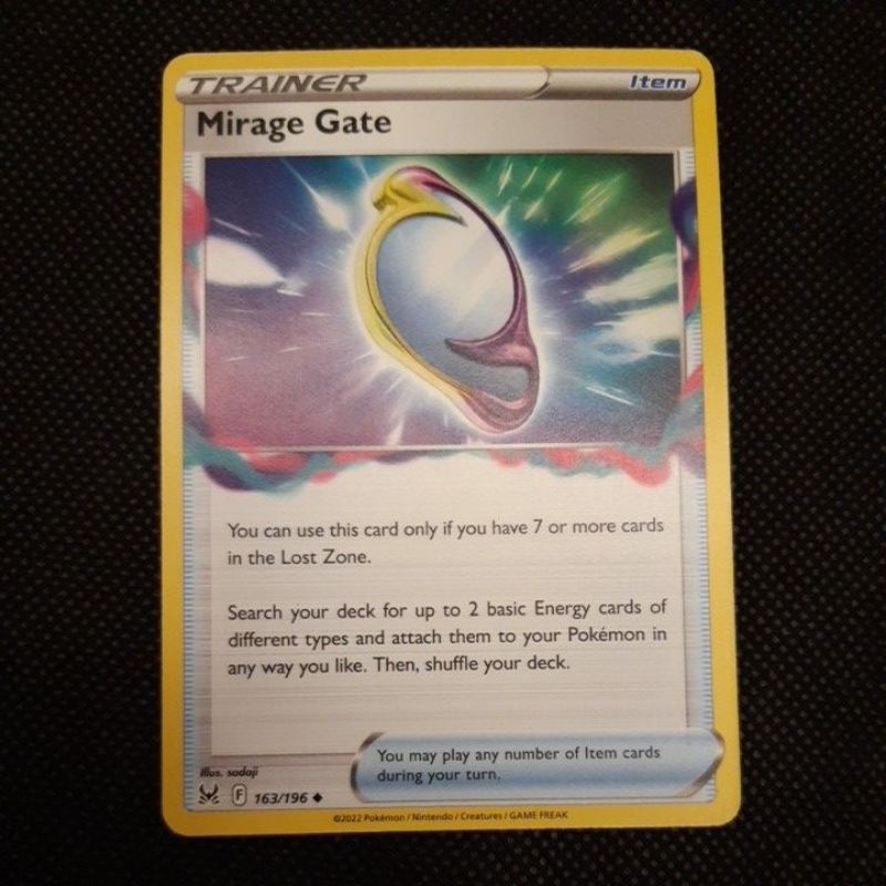 mirage gate pokemon card value - 163/196 Evolves from null Rules You can use this card only if you have 7 or more cards in the Lost Zone Mirage Gate - SWSH11: Lost