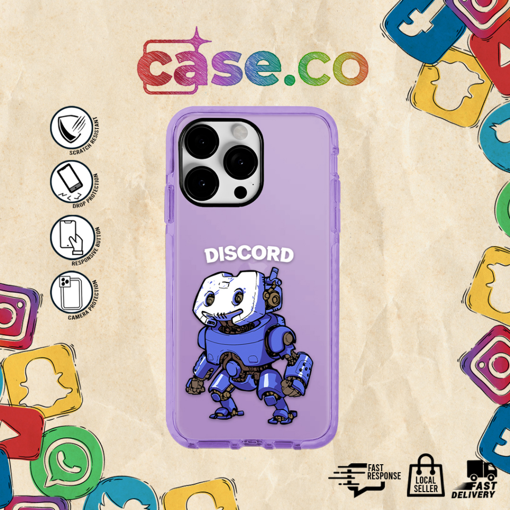 New Discord Soc Med Life Collection by Case.Co TPU Bumper