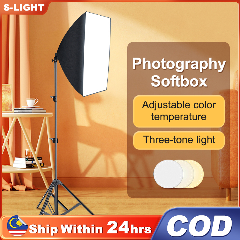 Lampu Studio Light Photography Softbox Light Kits Professional Soft Box ...