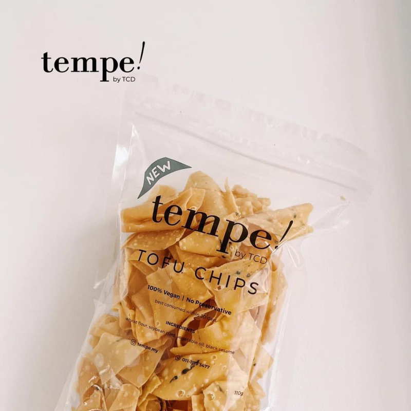 Tofu Chips Tempe by TCD 110g Healthy Snacks Snek Diet Raya Biskut Sedap Shopee Malaysia