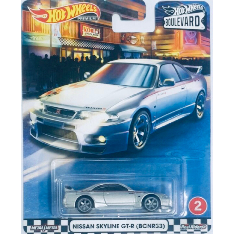 Hot Wheels Premium Nissan Skyline GT-R R33 BCNR33 [Silver/Nismo