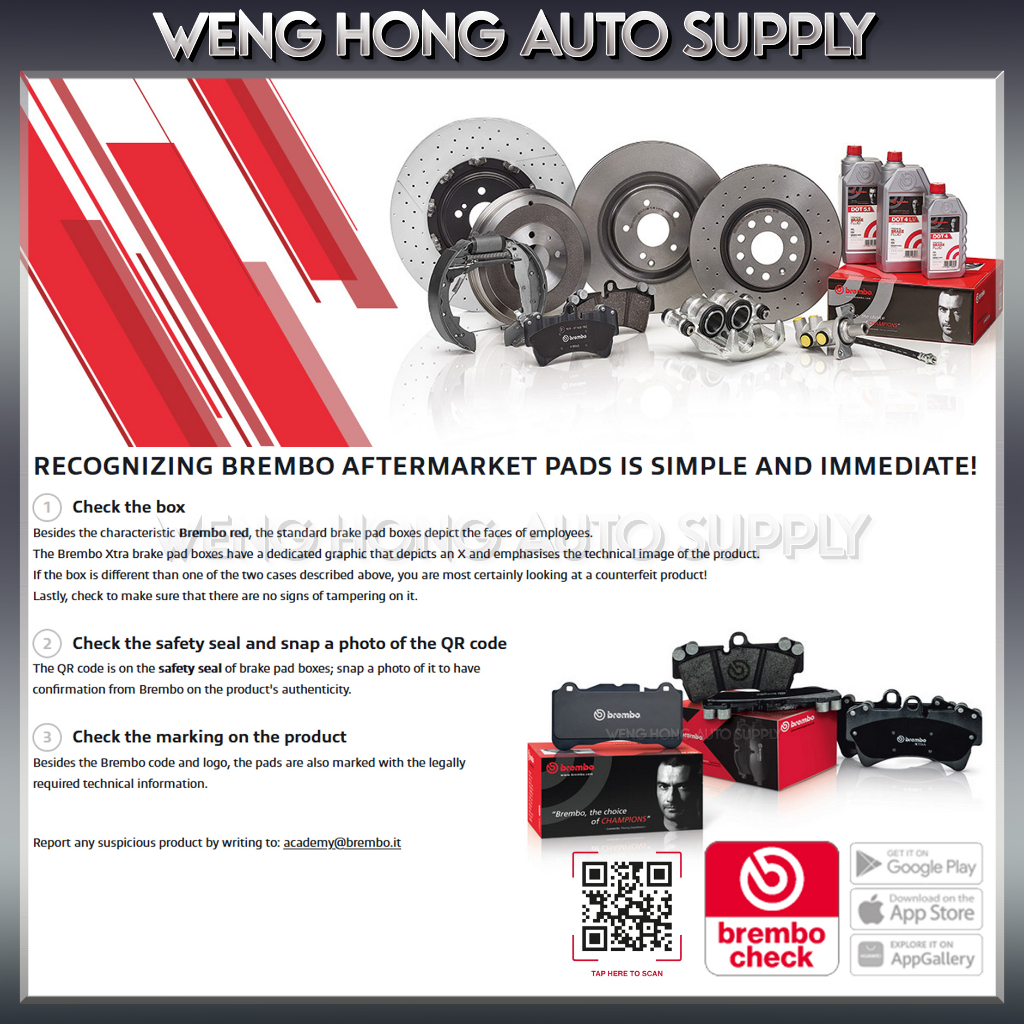 Toyota Vios NCP151 , Yaris NSP151 E G Front / Rear Brembo Brake Disc ...