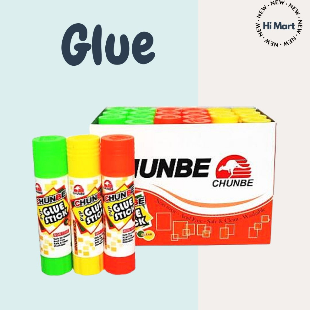 Hi Mart - 7pcs Glue Stick Glue Liquid Glue Roller Stationary Office ...