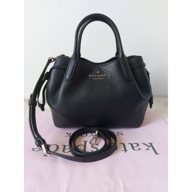 Kate Spade Dumpling Small Satchel black Crossbody | Shopee Malaysia