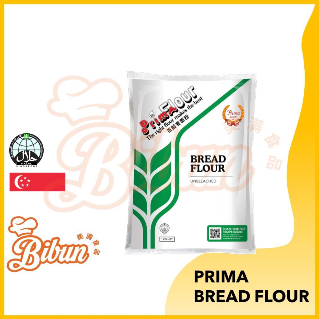 PRIMA Bread Flour (Unbleached) / Tepung Roti / High Protein Flour ...