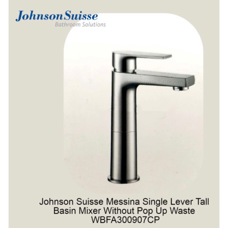 Johnson Suisse Messina Single Lever Tall Basin Mixer tap （Model ...