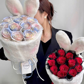 1set Handmade Knitted Artificial Flower Bouquet, Fabric Knitted Faux  Flower, Including Plastic Bucket, Wrapping Paper, 5 Crochet Flowers And  Handbag,Suitable For Mom, Friend'S, Or Anniversary Gifts, Mother'S Day  Gifts, Valentine'S Day Gifts