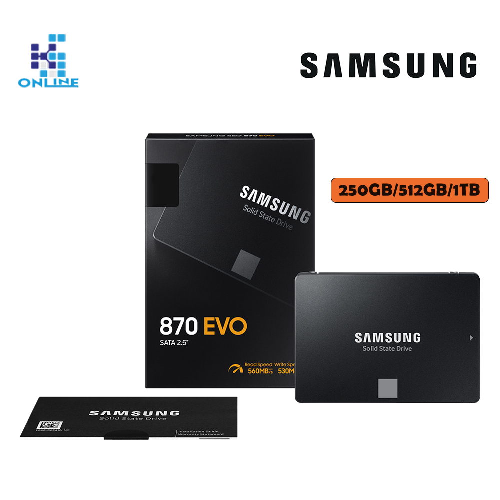 Samsung SSD 870 EVO SATA III 250GB/500GB/1TB/2TB SATA III Desktop PC/ Notebook NB 2 .5" Internal