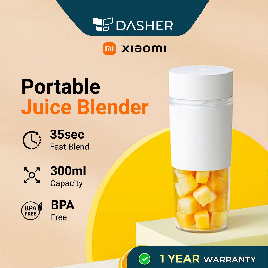 XiaoMi Mini Portable Fruit Juice Blender 3D Blade Rechargeable Juicer