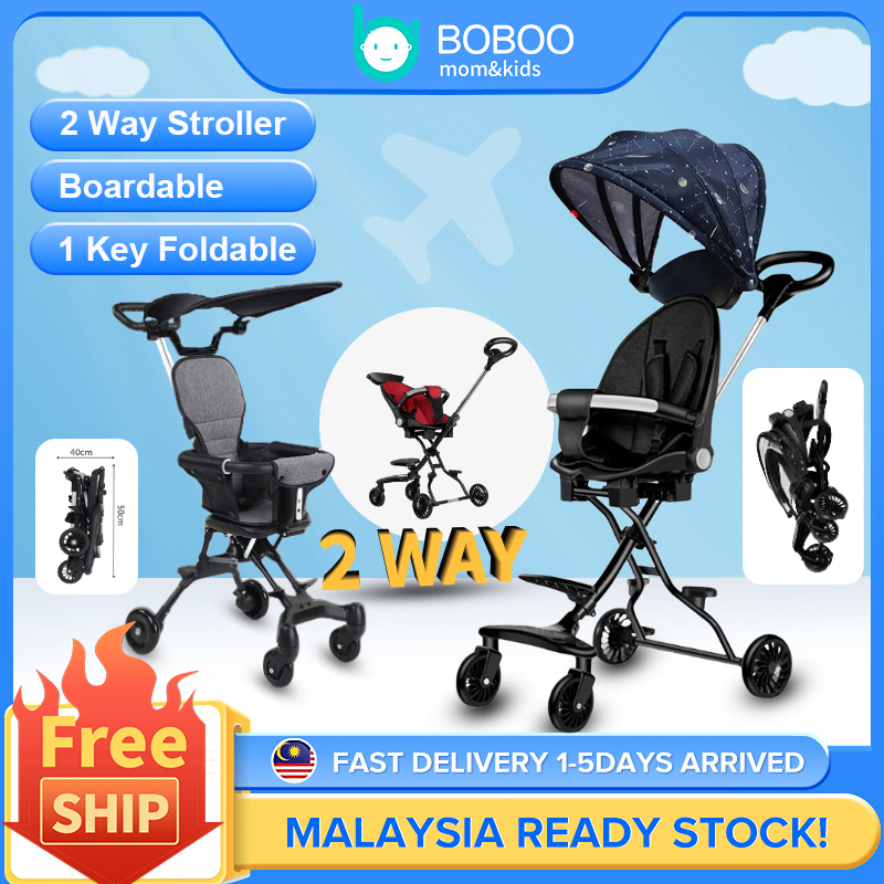 🔥Free Ship🔥 Stroller Baby Big 4 Wheels Lightweight Foldable Stable Soft