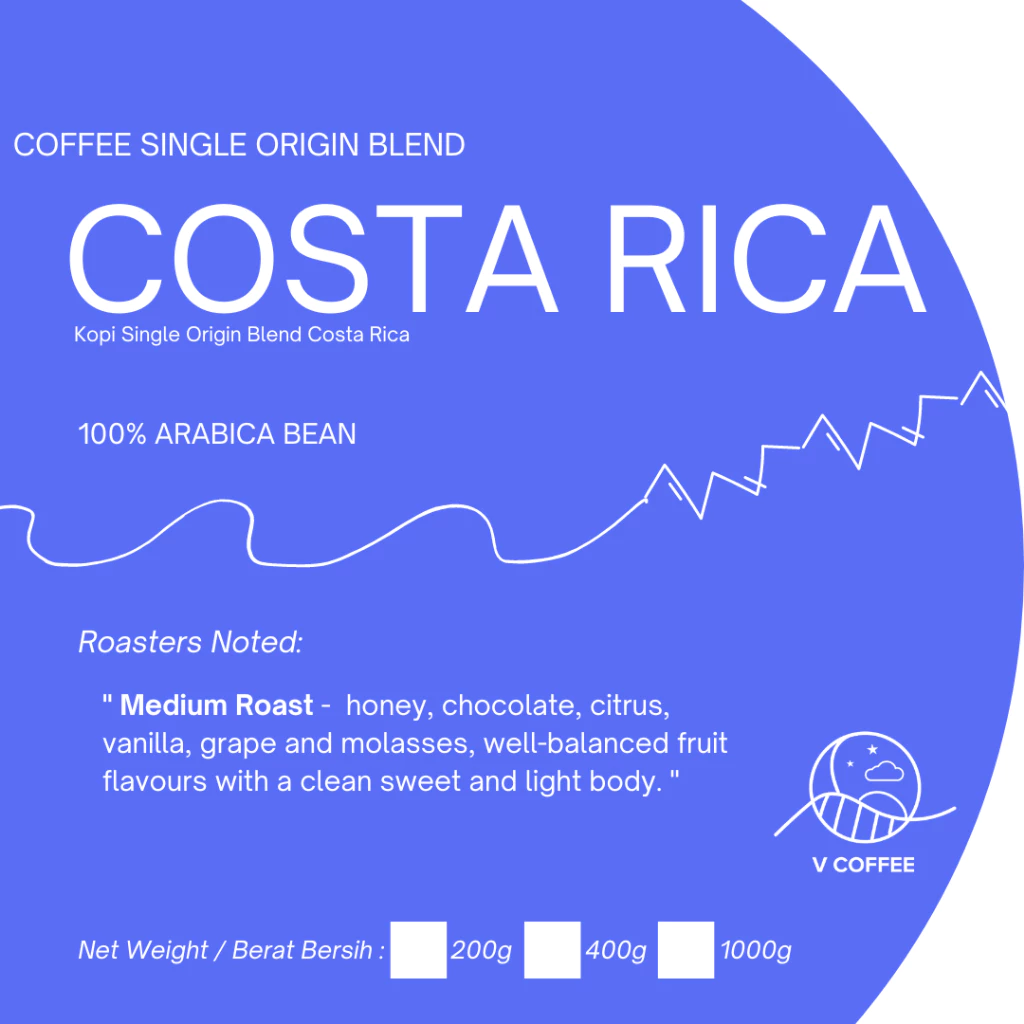 V Coffee Malaysia Costa Rica – specialty coffee beans Malaysia