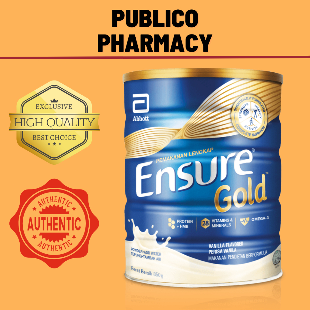 [clearance ] Abbott Ensure Gold Vanilla Wheat 850g Shopee Malaysia