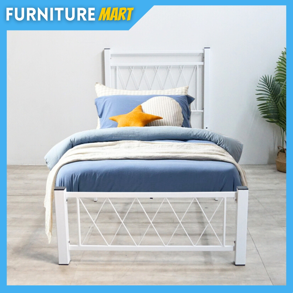 [CLEARANCE] Furniture Mart ELSA Single Metal Bed Frame / Katil Single ...