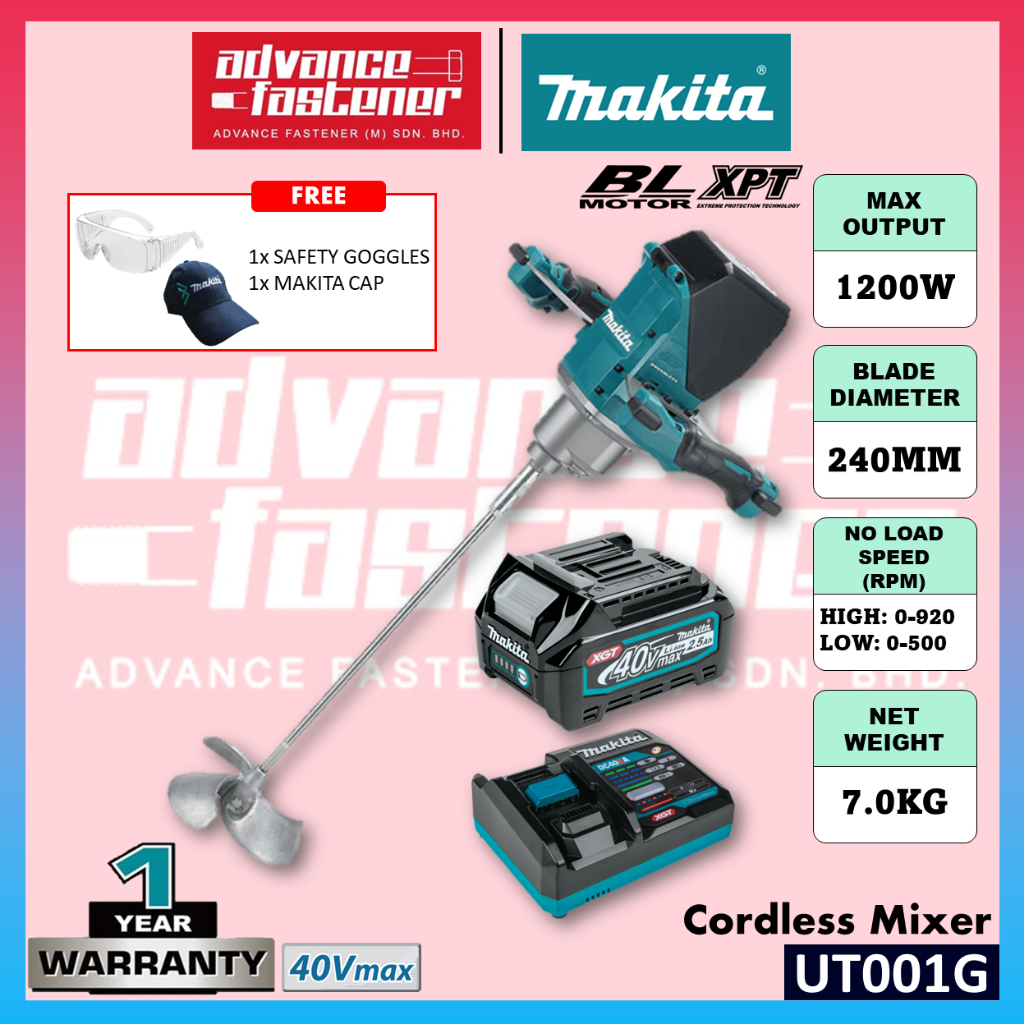 MAKITA UT001GZ / UT001G 40Vmax Cordless Mixer Shopee Malaysia