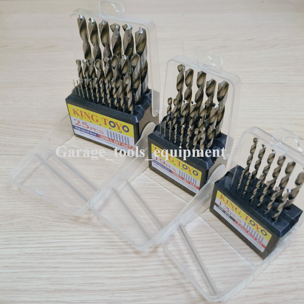 KING TOYO Drill Bit Set MM Size 13 , 19 , 25 Pcs Shopee Malaysia