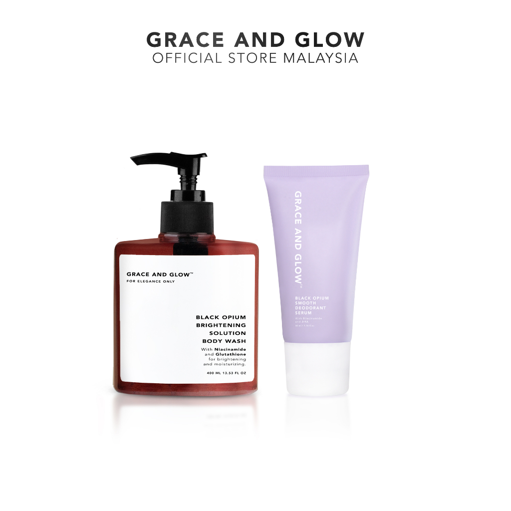 Grace and Glow Black Opium Body Wash + Smooth Deodorant Serum | Shopee ...