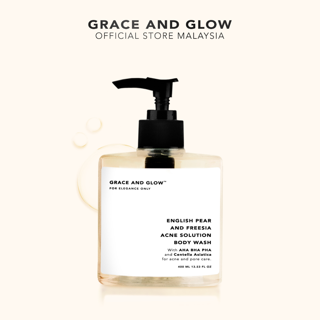 Grace and Glow English Pear & Freesia Body Wash Perfume Shower Gel