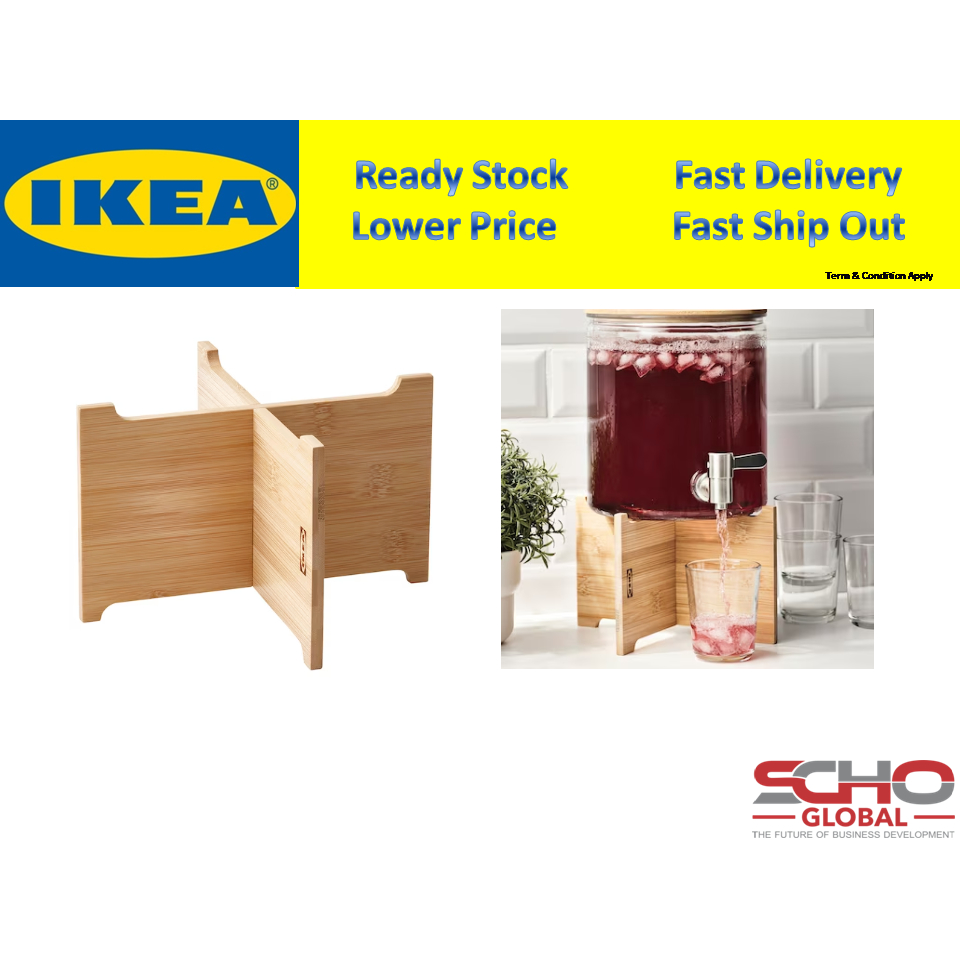 IKEA ÖGONTRÖST Stand for jar with tap, bamboo Shopee Malaysia