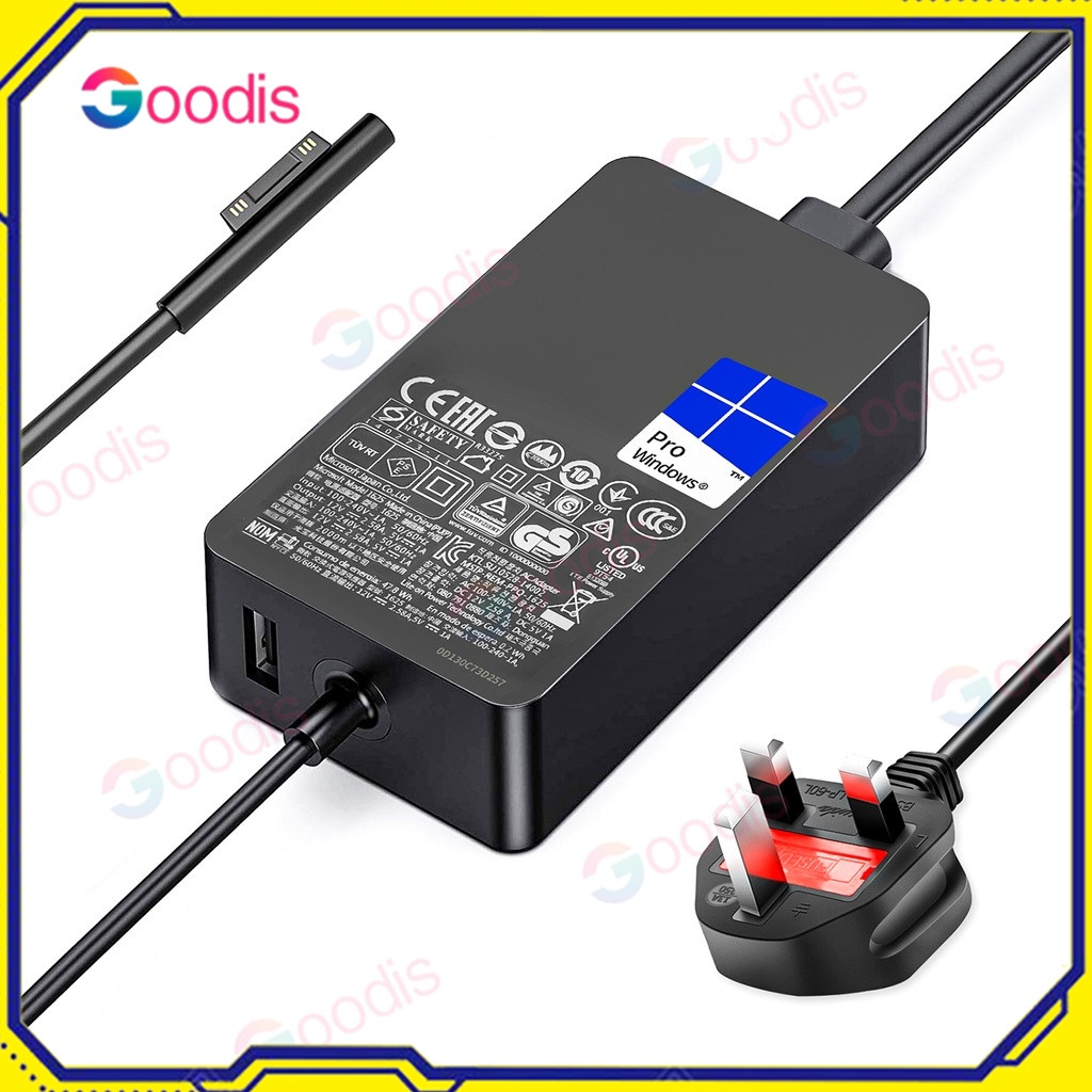 [MY Stock] Original 44w 15v 2.58a Microsoft Surface Charger Surface Pro