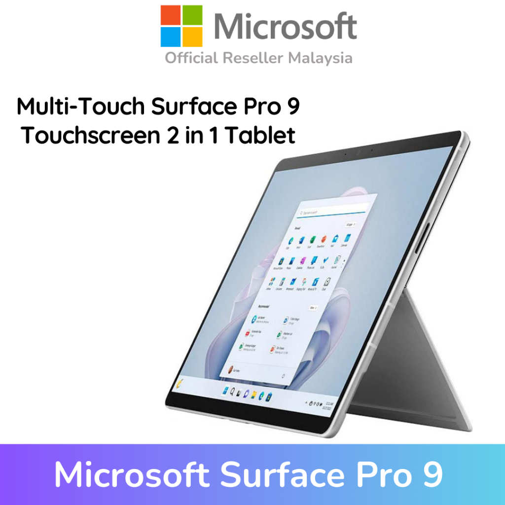 Microsoft Multi Touch Screen Surface Pro 9 2 In 1 Tablet 