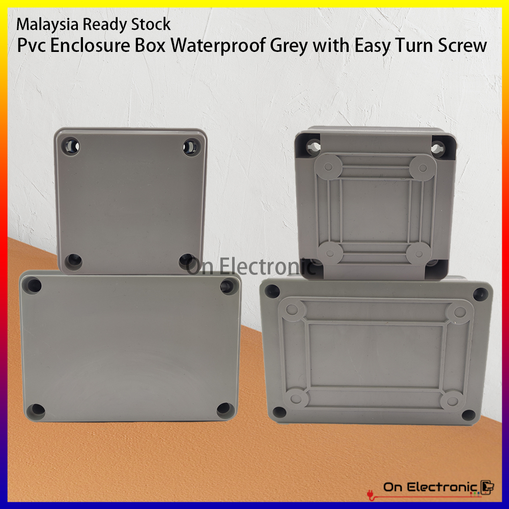 Pvc Enclosure Box Waterproof Grey with Easy Turn Screw For Autogate/CCTV Camera Cover Box