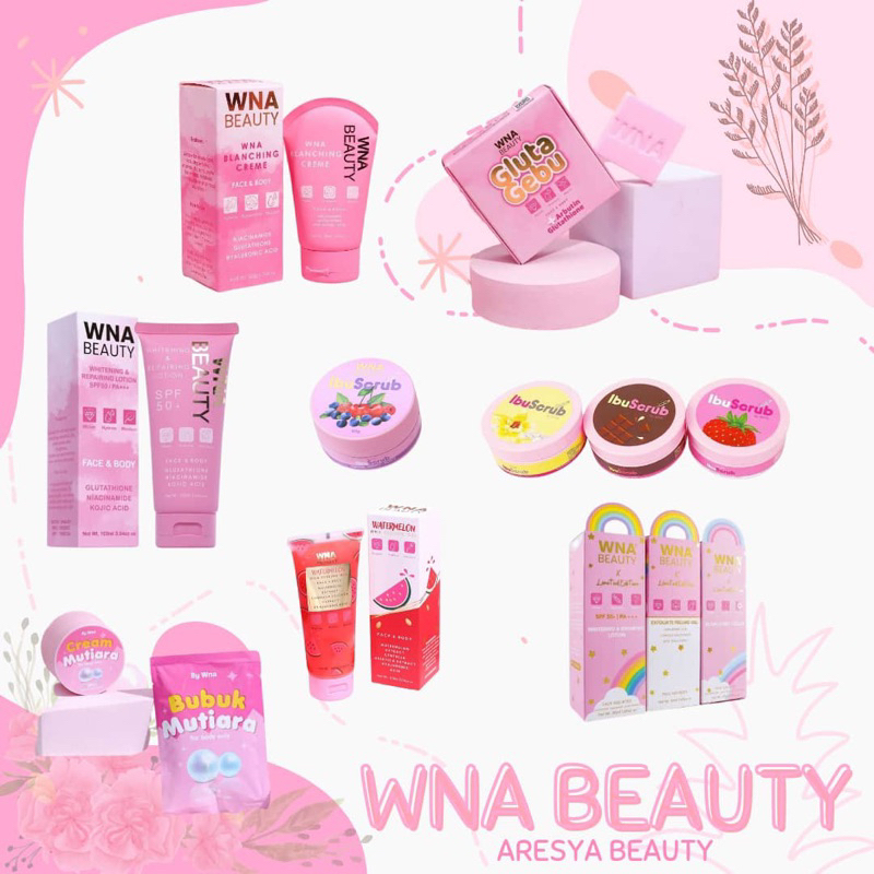 WNA BEAUTY REPAIRING LOTION BODY&FACE/PEELING GEL/BLANCING CREME/GLUTA