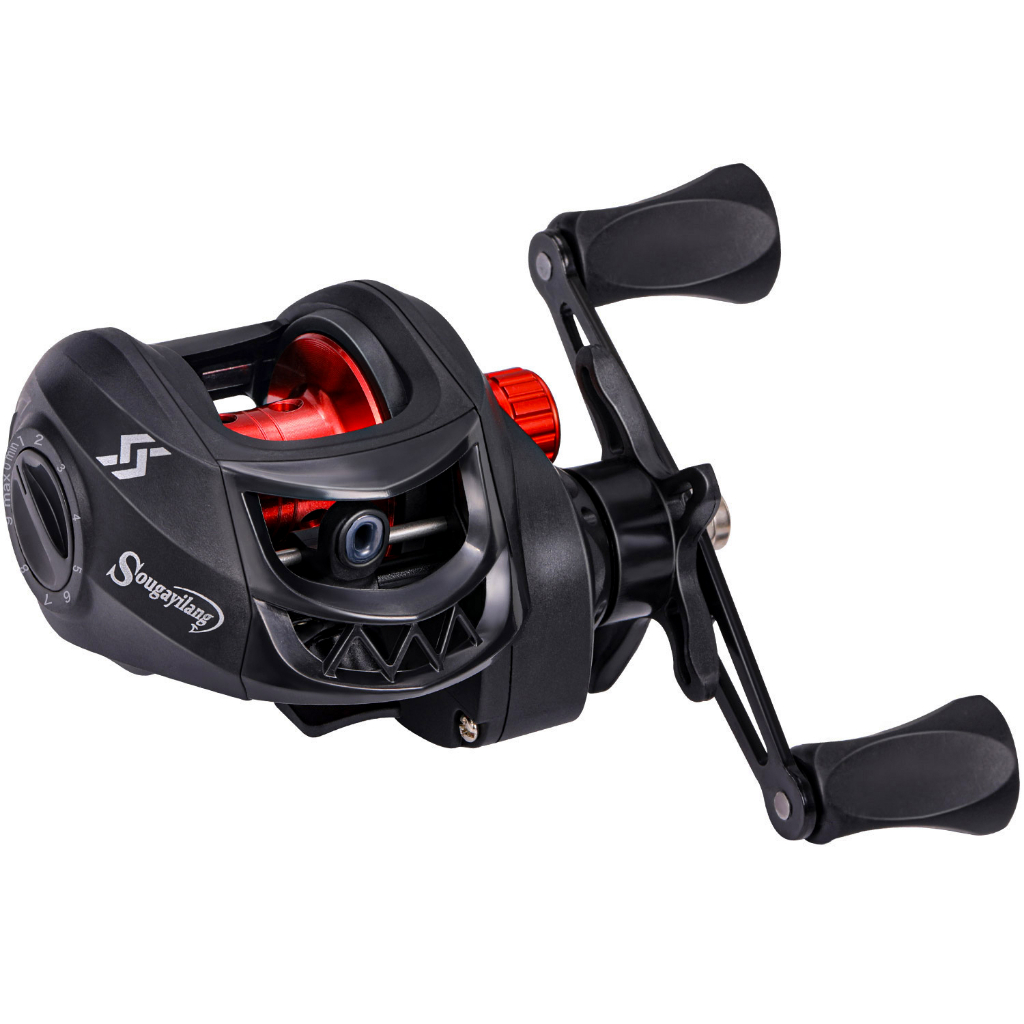 Gear Ratio 5.2:1 Baitcasting Reels With 60m Fishing Line Angling