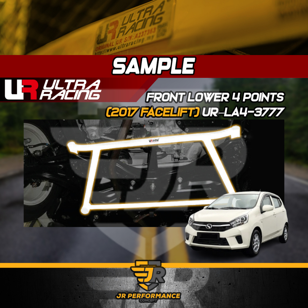 Ultra Racing Safety Bar Perodua Axia Bezza Rear Anti Roll Bar Rear Stabilizer Bar 16mm AR16501