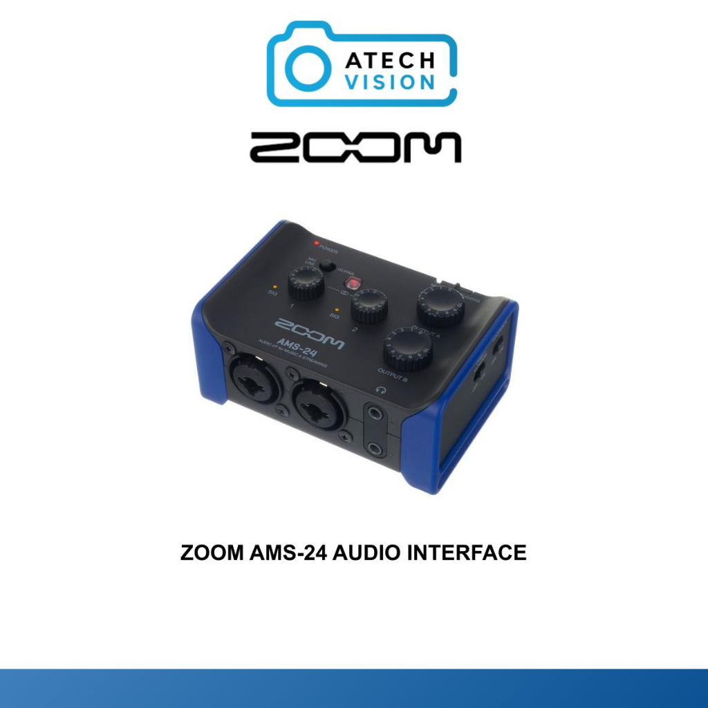 Zoom AMS-24 2x4 USB Audio Interface for Music and Streaming | Shopee ...