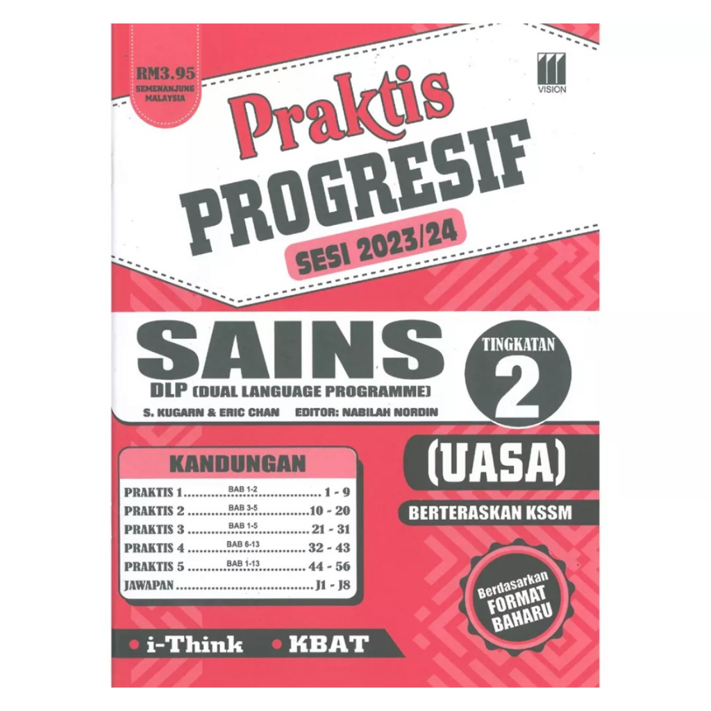 【Vision】Praktis Progresif Tingkatan 2 UASA KSSM 2023/2024 Dwibahasa ...