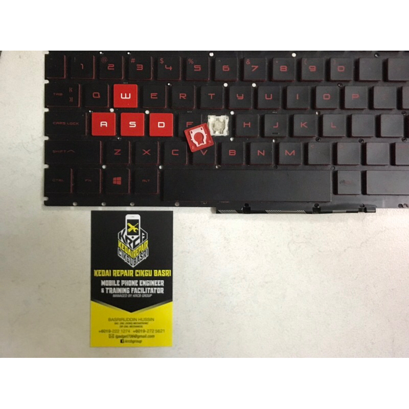 KRCB 1pcs Keycap with Bracket Keyboard Laptop For HP Omen 15-CE031TX ...