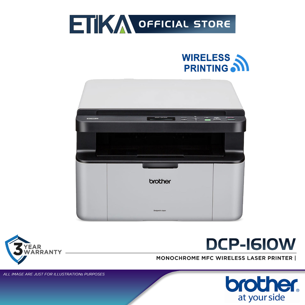 Brother DCP-1610W Imprimante Laser Multifonction 3-en-1 Wi-Fi - Jusqu'à 20 Ppm, Pack All-in-Box 3 Ans !