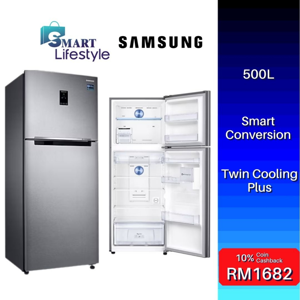 Samsung Top Mount Freezer with Twin Cooling Plus (500L) RT38K5562SL/ME Shopee Malaysia