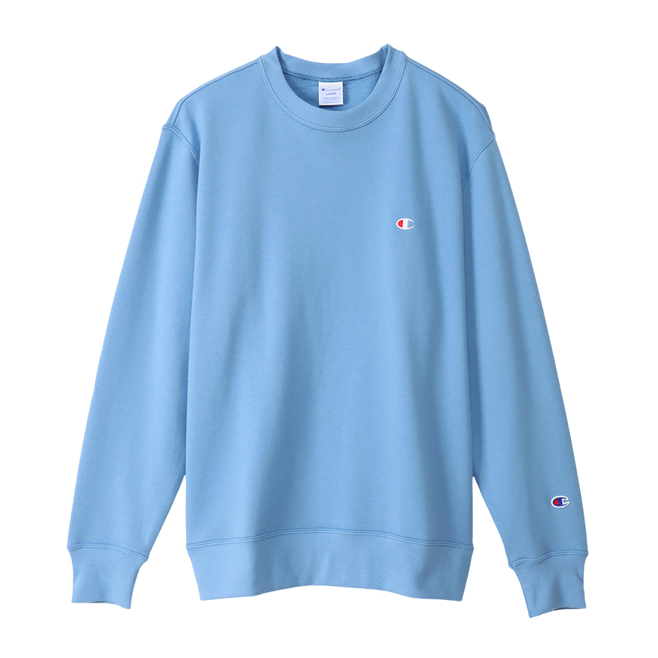 Champion light clearance blue crewneck sweatshirt