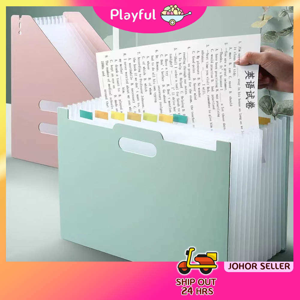 【PLAYFUL】Desktop File Folder Expanding File Organiser Portable Document ...