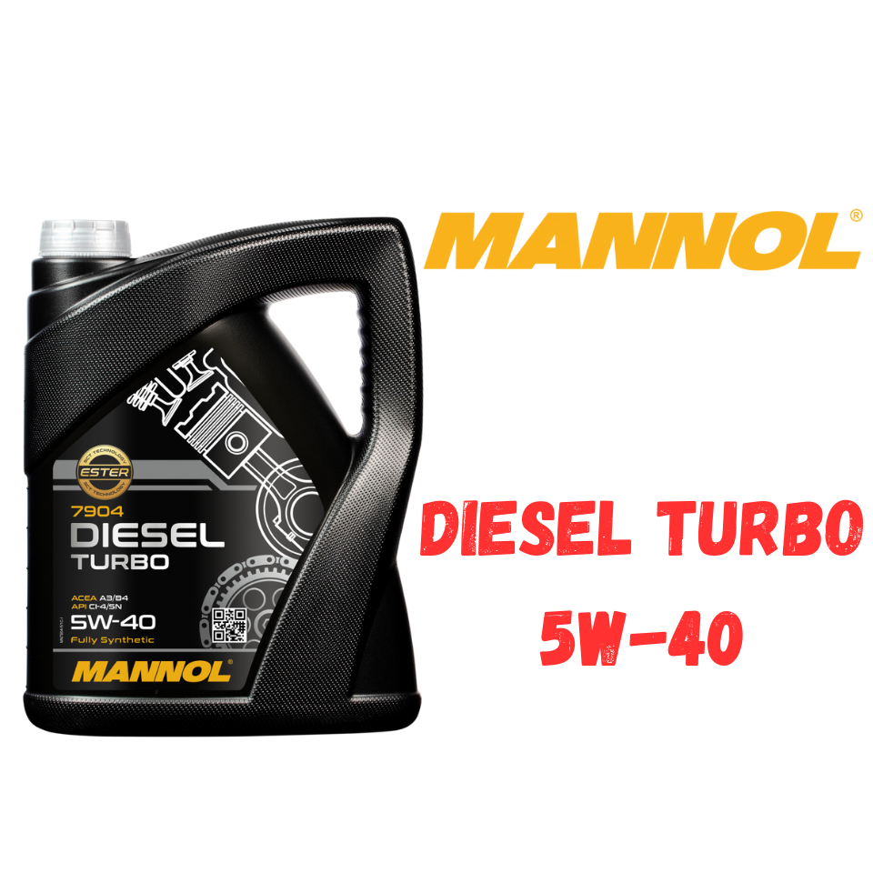 MADE IN GERMANY) MANNOL 7904 DIESEL TURBO +ESTER 5W40 Fully Synthetic  Engine Oil 5L