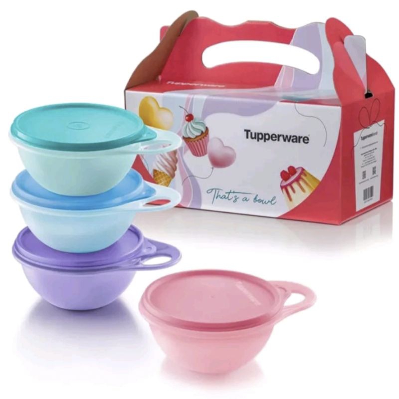 Tupperware Mini That's A Bowl (4pcs) 600ml | Shopee Malaysia