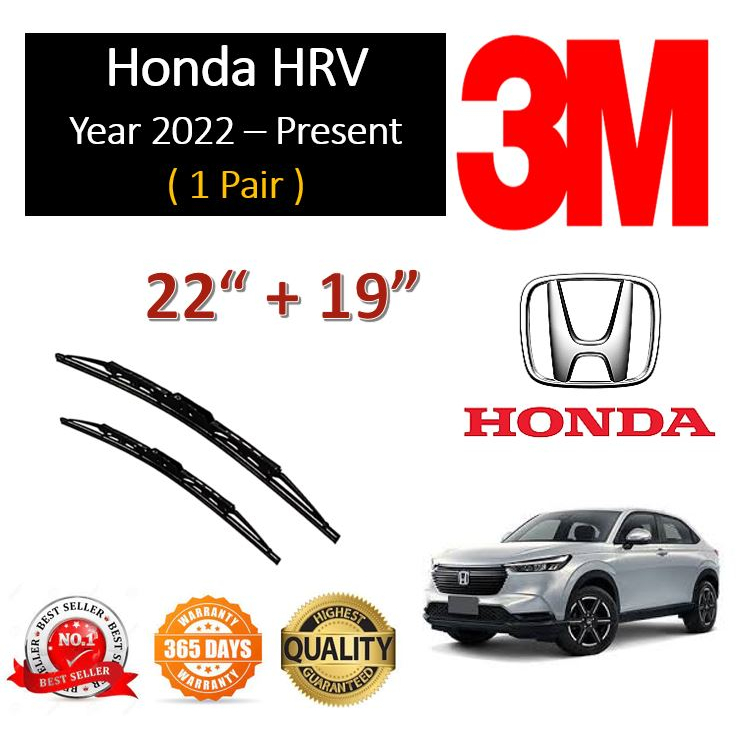 3M Standard Wiper Blades Honda HRV. Year 2022 Present (22"+19