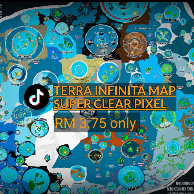 ( PICTURE only !!) TERRA INFINITA MAP original clear Shopee Malaysia
