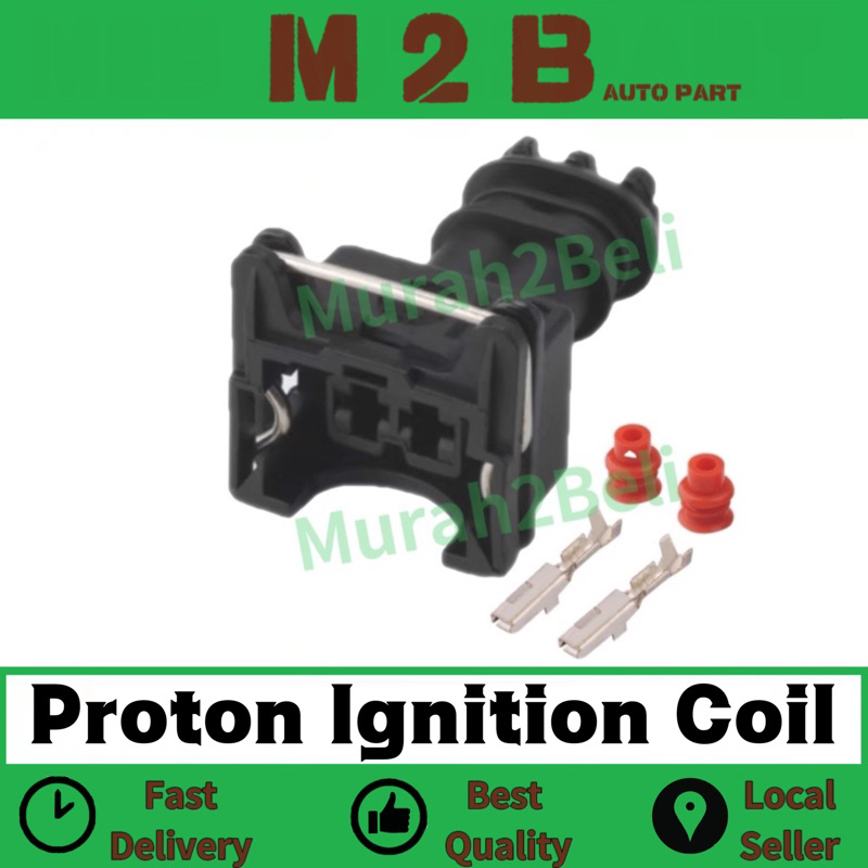 Proton Saga BLM Persona Ignition Plug Coil Socket Connector 2 Pin
