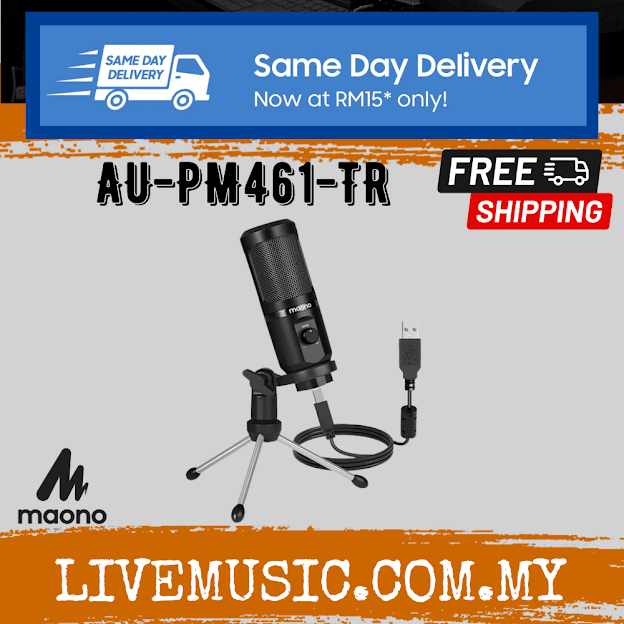 Maono AU-PM461-TR USB Condenser Unidirectional Mic ( AU PM461 TR ...