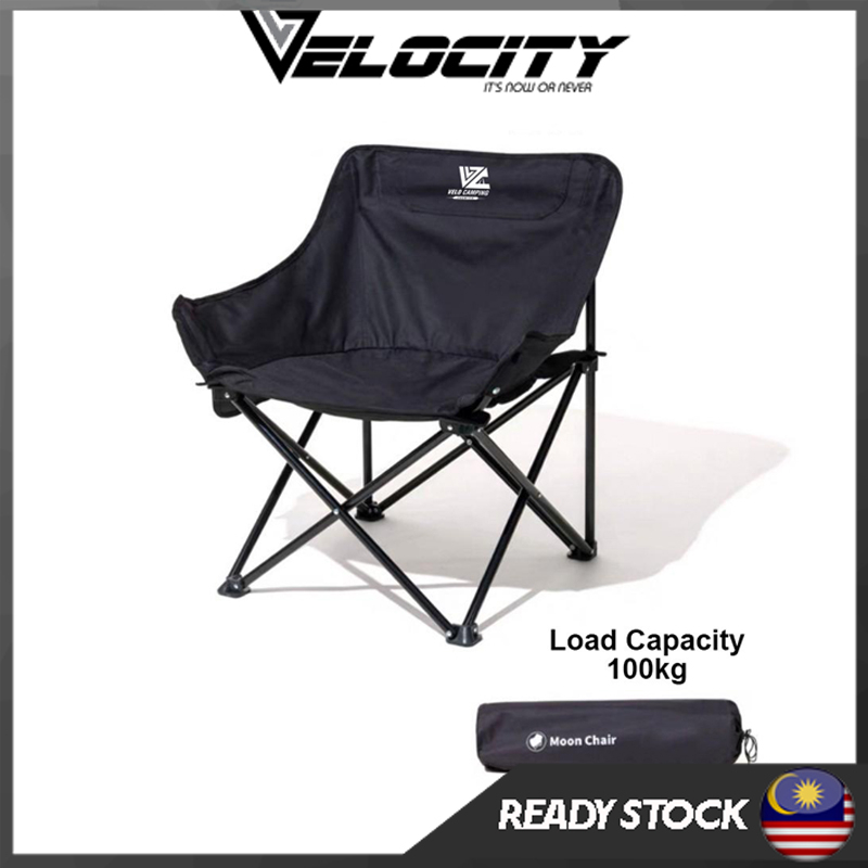 VELOCITY Moon Chair Portable Foldable Comfortable Premium Camping Chair
