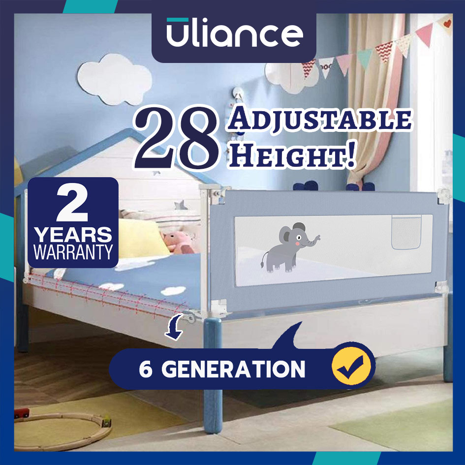 Uliance Lifting Baby Bed Fence Antifall Bed Rail Guard Gate For Babies